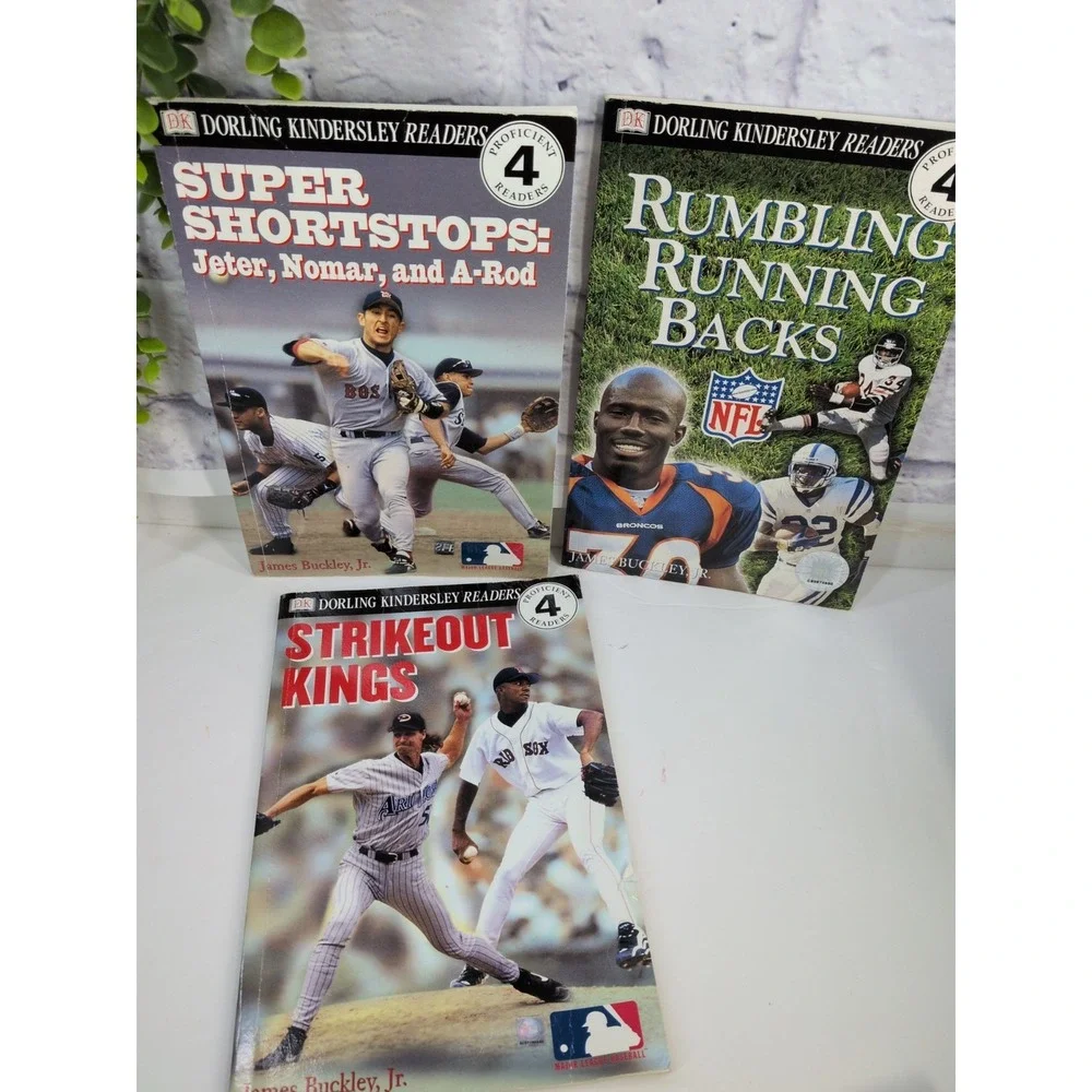 SPORTS LOT 5!🏀DK Early Readers Books Level 4 Boys Homeschool Basketball NFL MLB
